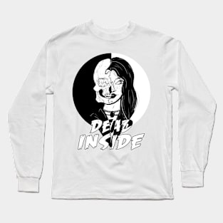 DEAD INSIDE skeleton Long Sleeve T-Shirt